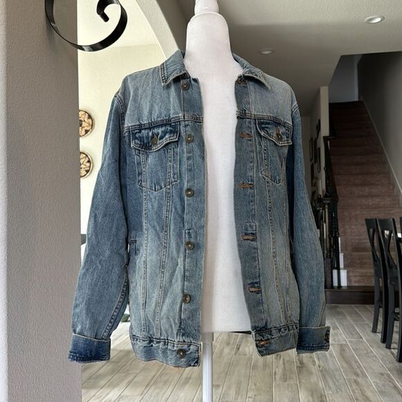 Cotton On Denim Seattle Tucker Jean Jacket S Cotton Vintage Inspired Lightweight - Picture 2 of 13